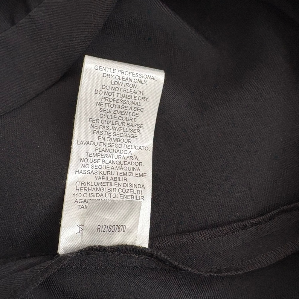 Tibi Soft Drape Asymmetrical Top in Black - Picture 9 of 9